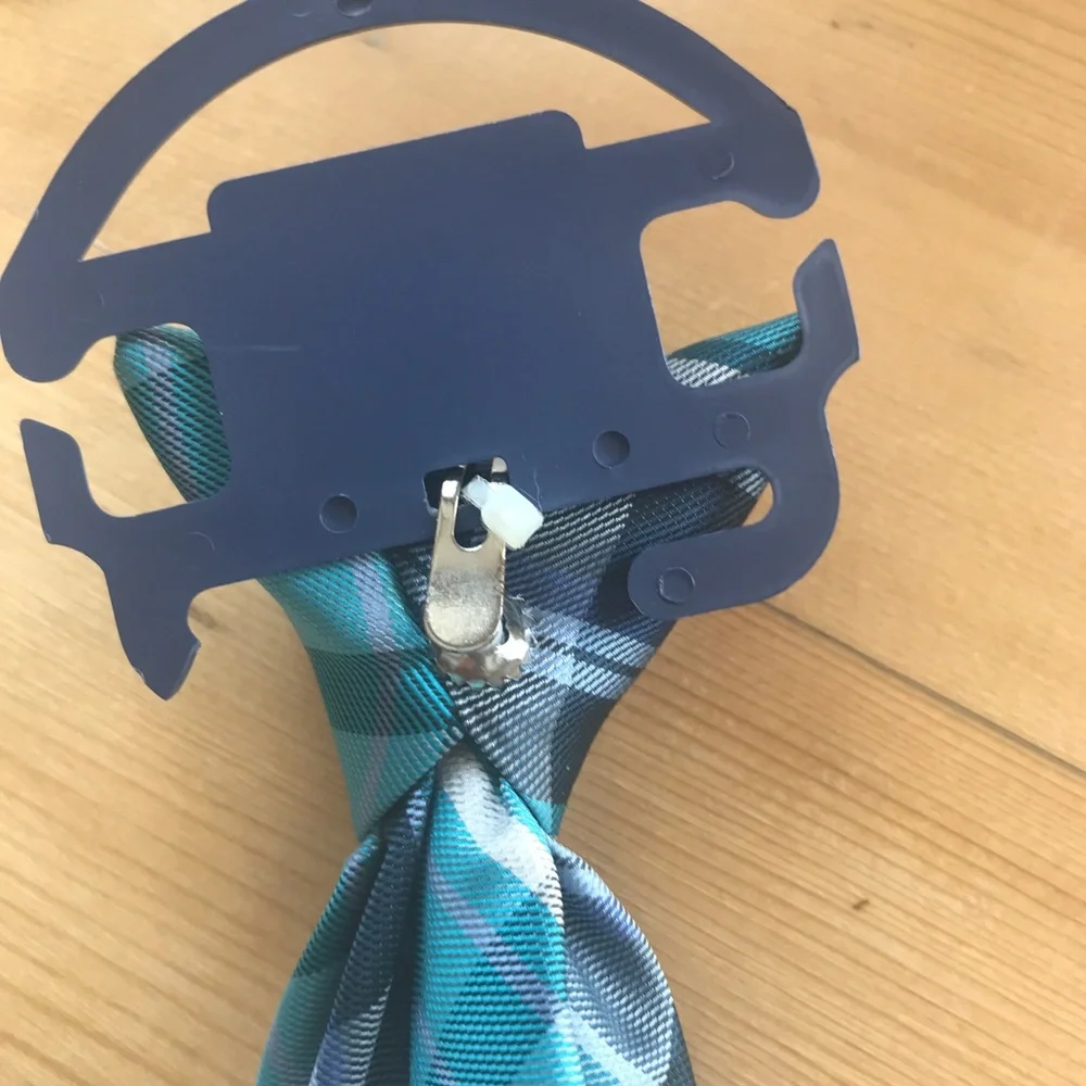 Chaps NWOT Boys clip on teal blue tie